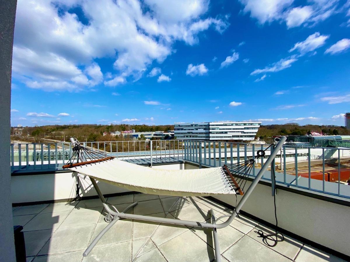 Sonnenwohnen Penthouse Direkt Bei U-Bahn Und Therme Wien Mit Top Anbindung Ins Zentrum Viena Exterior foto